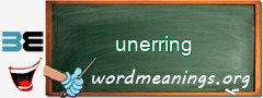 WordMeaning blackboard for unerring